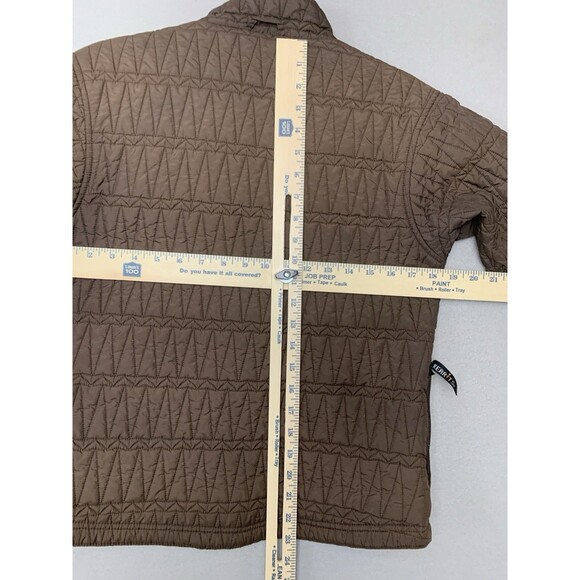 Kerrits Equestrian Brown Quilted Riding Jacket Womans Size Medium Stablemate Zip - Picture 8 of 10